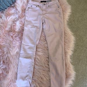 Pink high waisted jeggings.